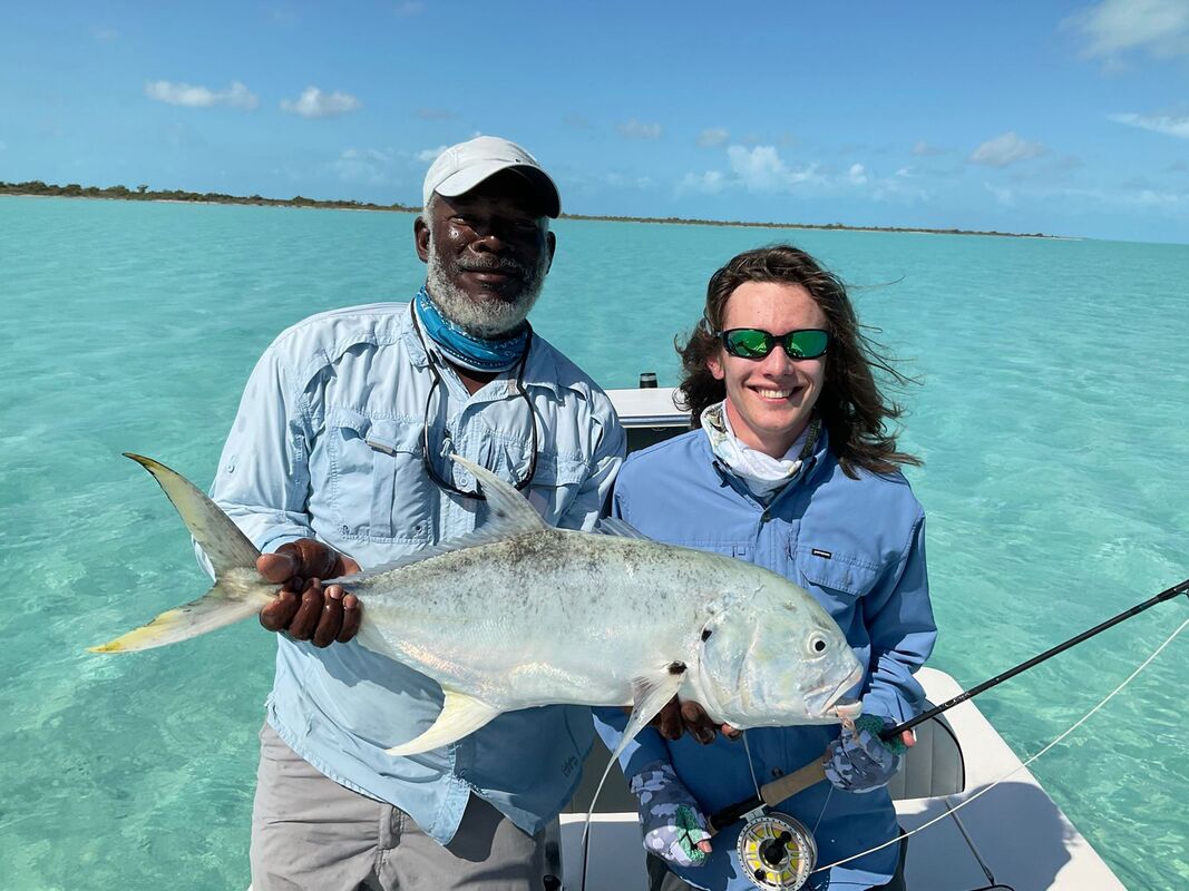 Andy Smith and client with Jack Crevalle