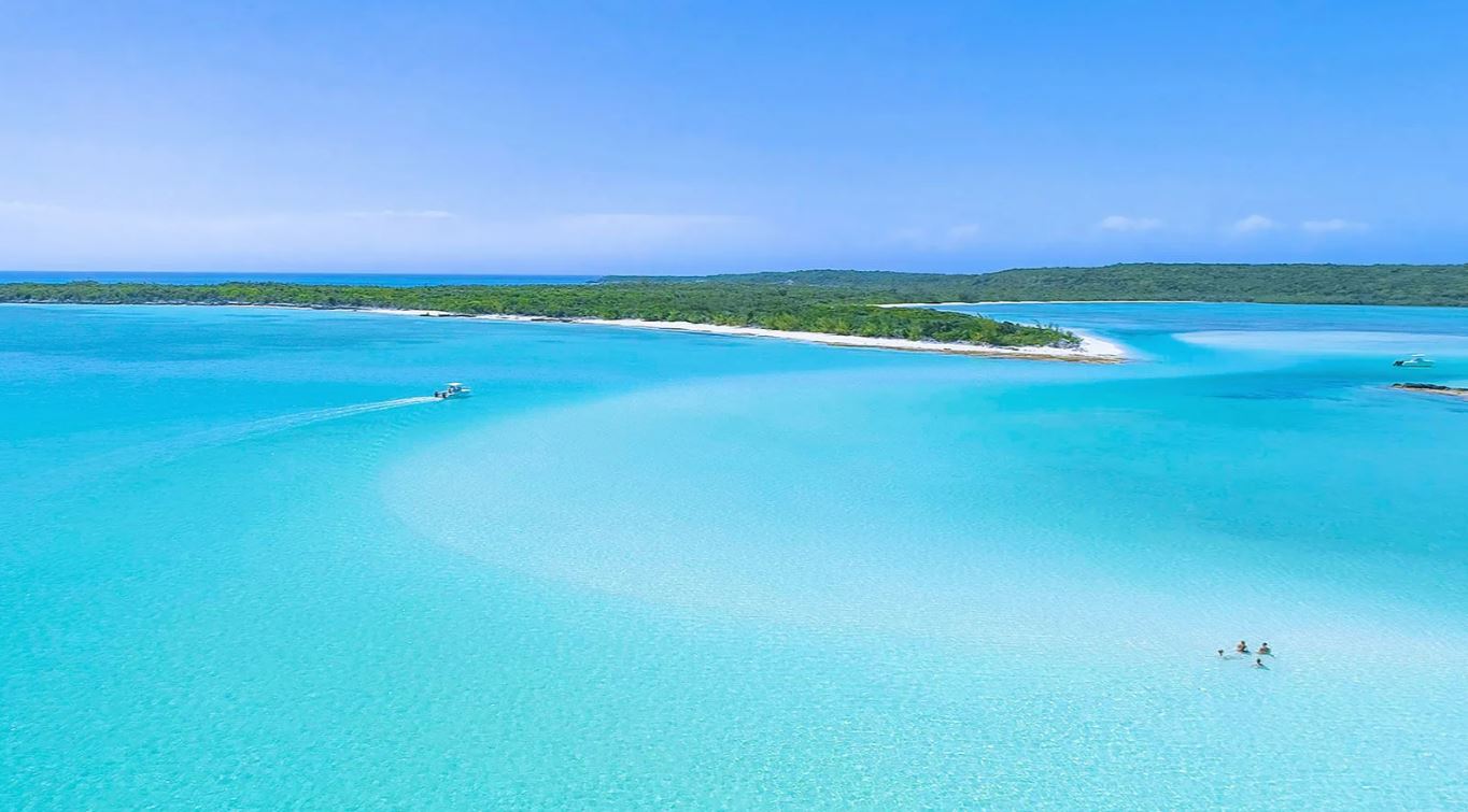 Long Island Bahamas gorgeous water sand bars swimming