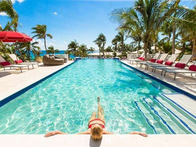Coral Sands Resort pool Harbour Island Bahamas